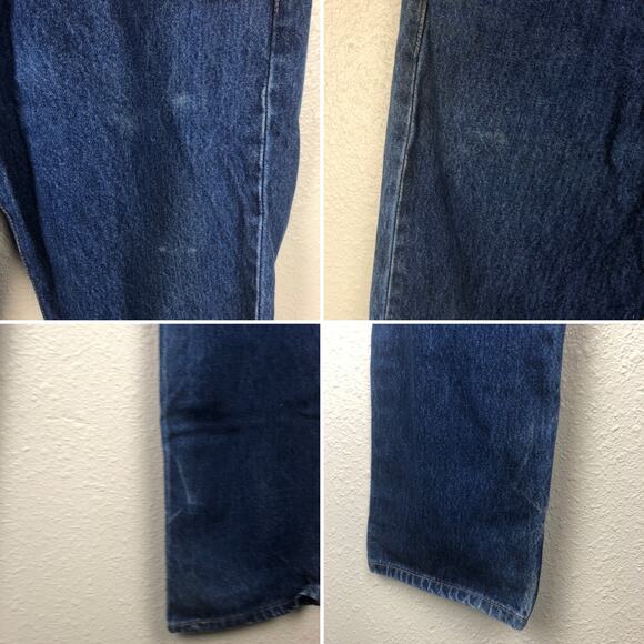 Y2k 2003 Levi's Mens 501 501XX Classic Straight Button Fly Denim Jeans 31x36 - Picture 11 of 11